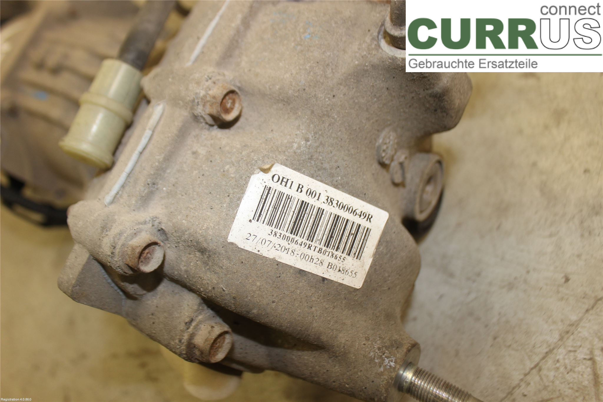 DACIA DUSTER  18-24 Differential 383000649R K9K-872