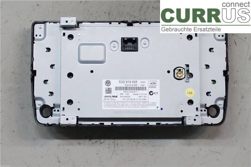 VW GOLF / E-GOLF VII   13-20 Moniteur 5G0919605 1,6TDI/CLHA