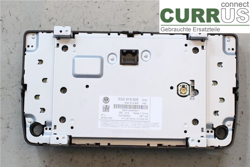 VW GOLF / E-GOLF VII   13-20 Radio CD / panneau multimédia 5G0919605 1,4/CHPA