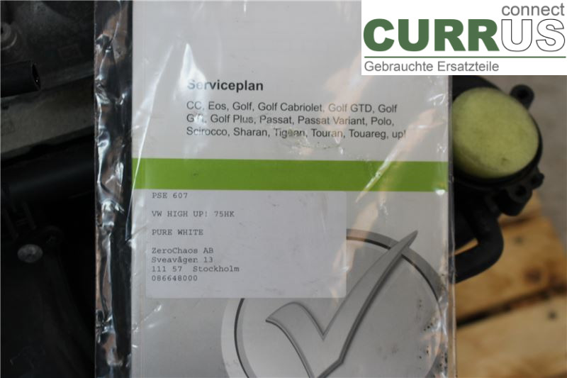 VW UP! / E-UP! Engine 04C100031LX 1,0/CHYB