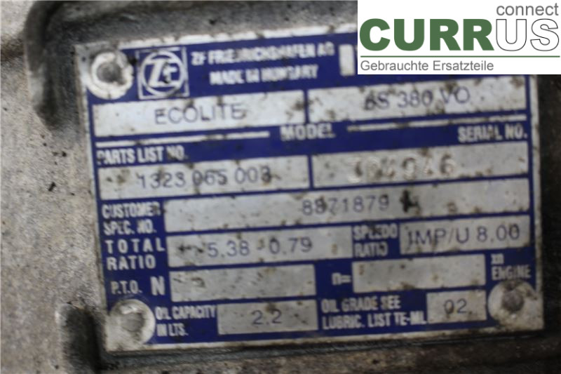 IVECO DAILY 00-06 Gearbox (6-speed) 8871920 3.0 HPT