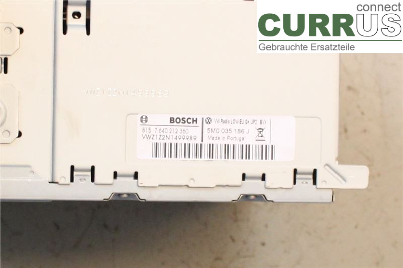 VW POLO       10-17 Radio CD / Multimedia panel 5M0057186JX 1,2TSI/CBZC
