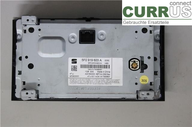 SEAT LEON   13-20 Radio CD /Multimediapanel 5F0919603A 2,0/CUNA