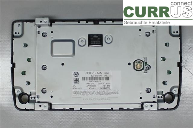 VW GOLF / E-GOLF VII   13-20 Radio CD / panneau multimédia 5G0919605 1,6/CLHA