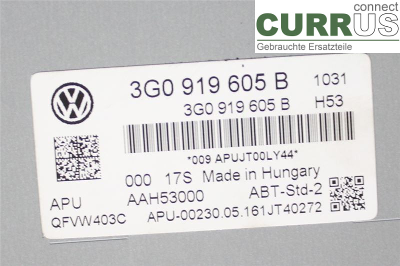 VW GOLF / E-GOLF VII   13-20 Radio CD / panel multimedialny 3G0919605B 1,2/CYVB