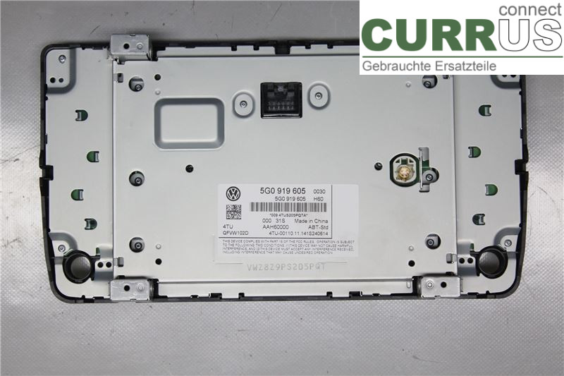 VW GOLF / E-GOLF VII   13-20 Radio CD / Multimedia panel 5G0919605 1,4 TSI