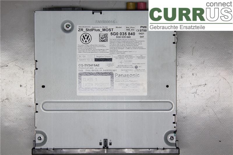 VW GOLF / E-GOLF VII   13-20 Radio CD / Multimedia panel 5G0035840 1,4 TSI