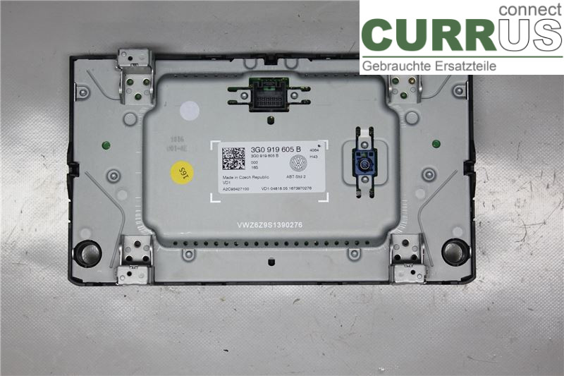 VW GOLF / E-GOLF VII   13-20 Radio CD / panel multimedialny 3G0919605B 1,2TSI/CYVB