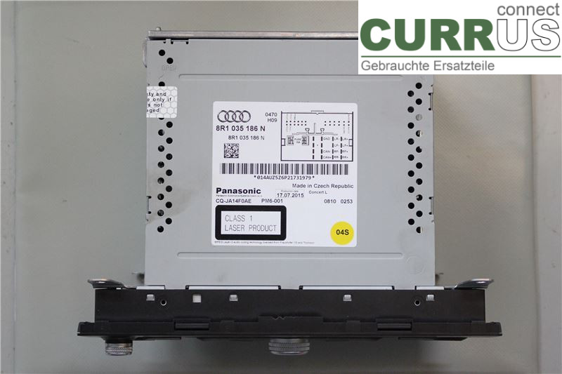 AUDI A4  12-15 Radio CD / panneau multimédia 8R1057186NX 2,0 TDI