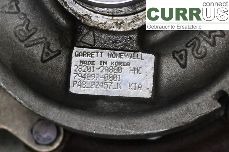 KIA OPTIMA  00-15 Turbosprężarka 282012A800 1.7/D4FD