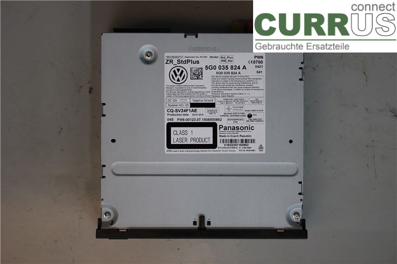 VW GOLF / E-GOLF VII   13-20 Radio CD / Multimedia panel 5G0035824A 1,2/CJZA