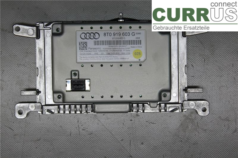 AUDI A4  12-15 Monitor 8T0057603G 2,0 TDI/CGLC