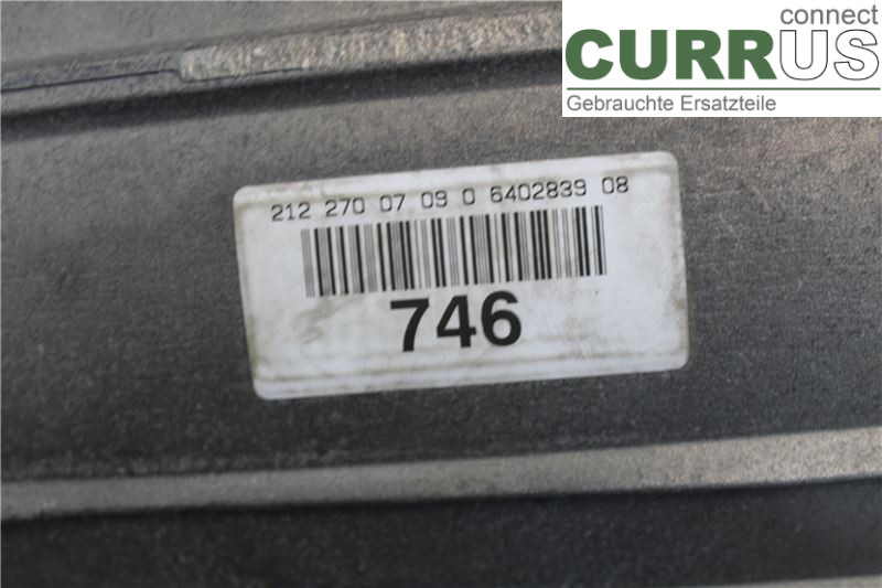 MB E-KLASS (W212) 09-16 Gearkasse Automatisk A2122701709 500/M278.922