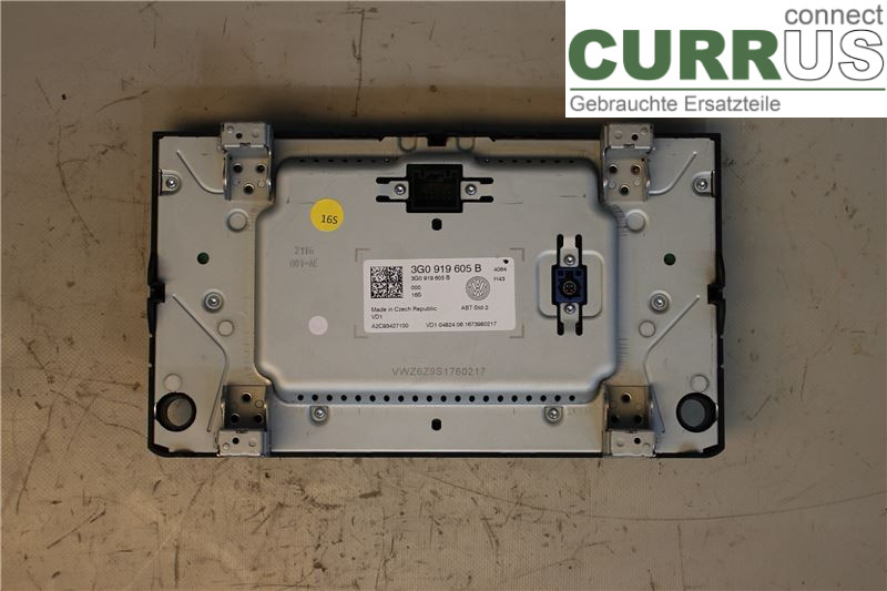 VW GOLF / E-GOLF VII   13-20 Radio CD /Multimediapanel 3G0919605B 2,0 TDI/CUNA