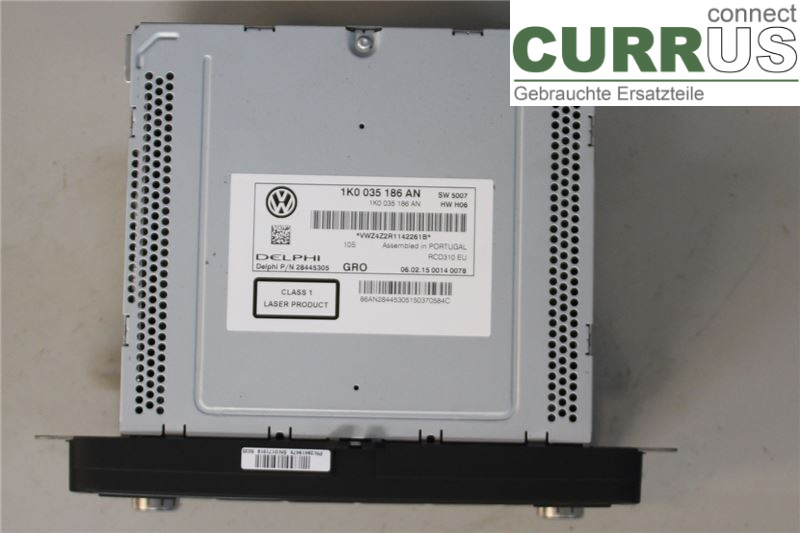 VW CADDY  11-15 Radio CD / Multimedia panel 1K0057187NX 2.0TDI/CFHC