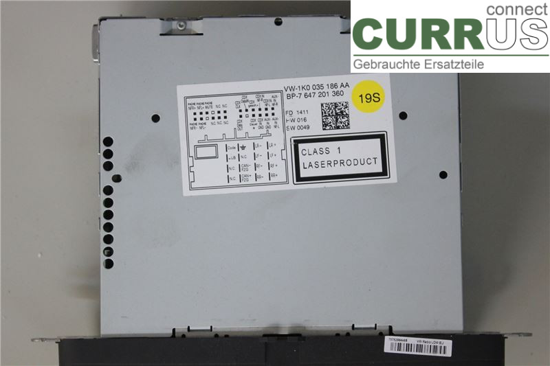 VW GOLF VI     09-13 Radio CD / Multimedia panel  1.6/CMXA