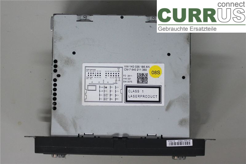 VW CADDY  11-15 Radio CD / Multimedia panel  1,6 TDI/CAYE