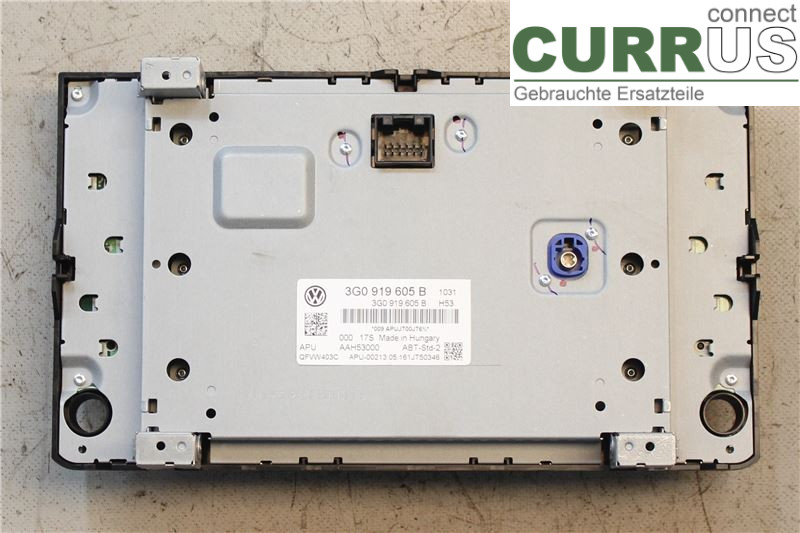 VW GOLF / E-GOLF VII   13-20 Radio CD /Multimediapanel 3G0919605B 1,2 TSI/CYVB