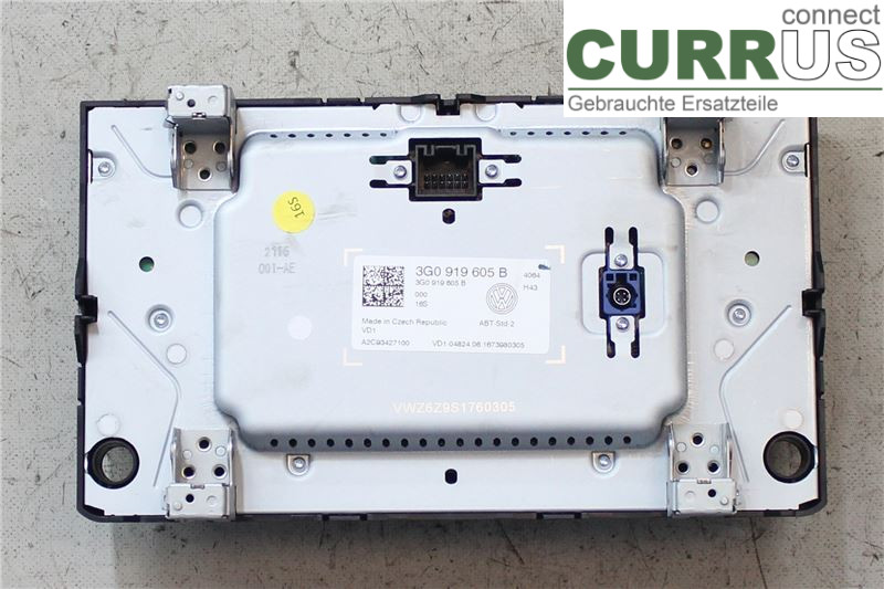 VW GOLF / E-GOLF VII   13-20 Radio CD /Multimediapanel 3G0919605B 1,2 TSI/CYVB
