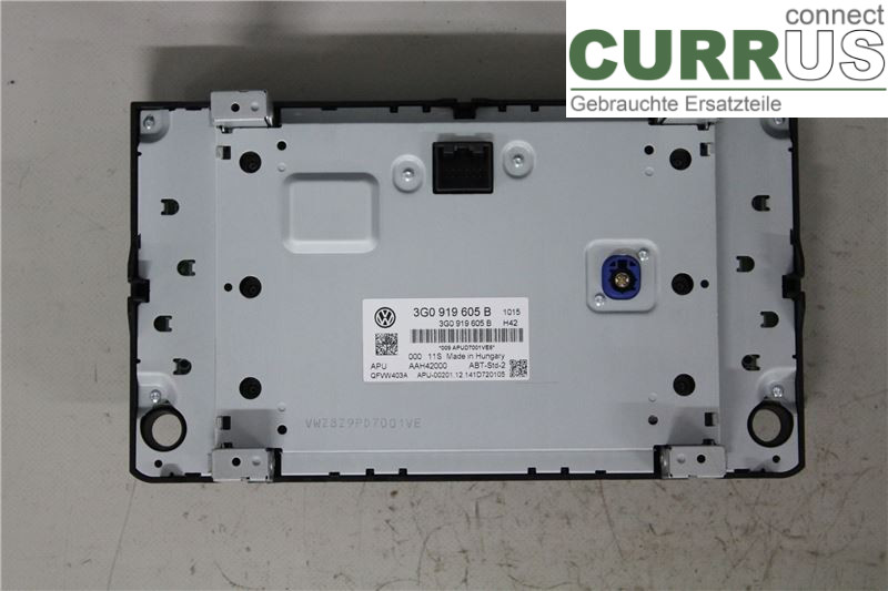 VW PASSAT  15-19 Radio CD / Multimedia panel 3G0919605B 2,0/DDAA