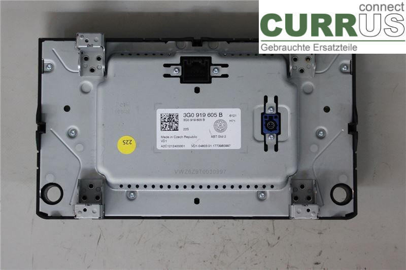 VW PASSAT  15-19 Radio CD / Multimedia panel 3G0919605B 2,0TDI