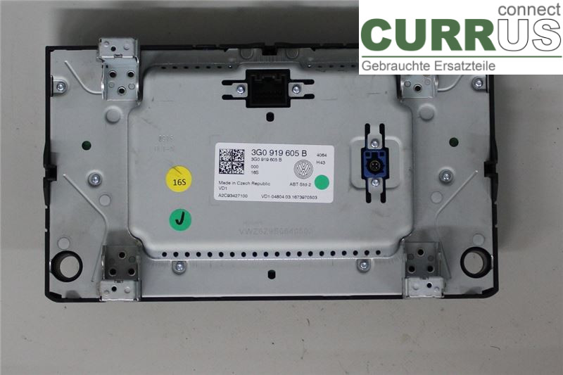 VW GOLF / E-GOLF VII   13-20 Radio CD / Multimedia panel 3G0919605B 1,4/CZDA