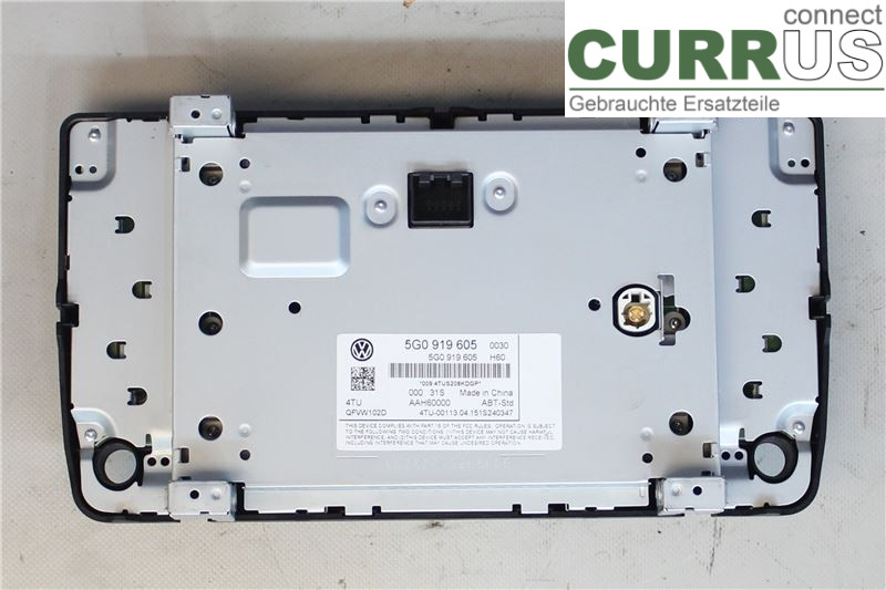 VW GOLF / E-GOLF VII   13-20 Radio CD / panneau multimédia 5G0919605 1,2 TSI/CJZA