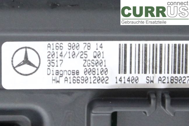 MB B-KLASS (W246/W242)  12-19 Monitor A1669007814 180/M270.910