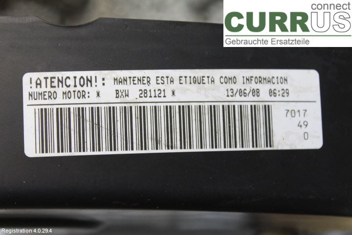 SEAT IBIZA IV   08-16 Silnik 036100098QX 1,4