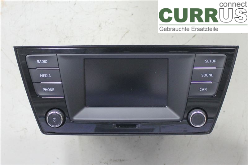 SKODA FABIA  15- Radio CD / panneau multimédia 6V0035871B 1,2 TSI