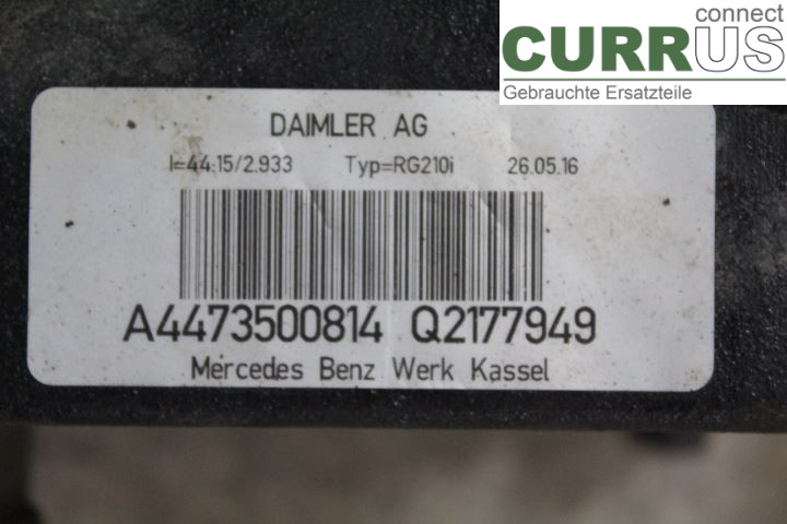 MB VITO/V-KLASS (W447)  14- Differential A4473500814 OM651.950