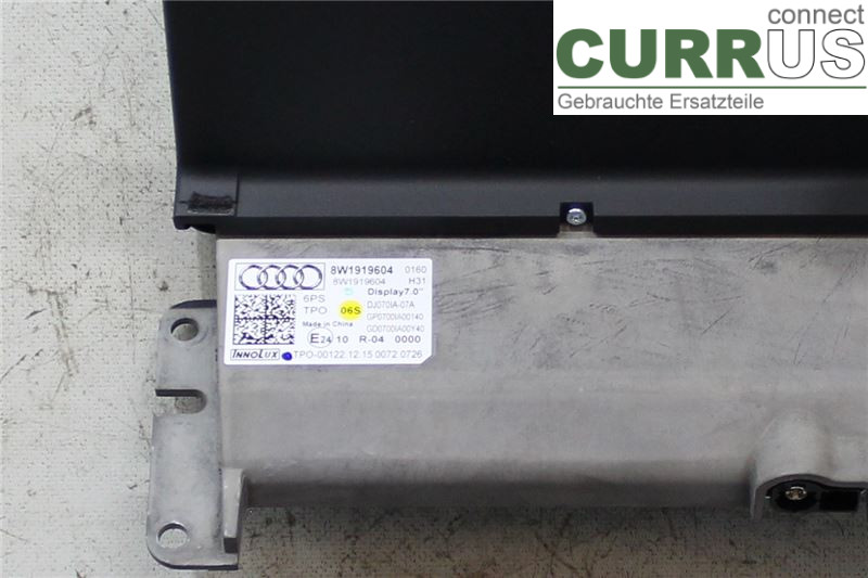 AUDI A4/S4  B9 16-19 Monitor 8W1919604 2,0 TDI/DEUA 