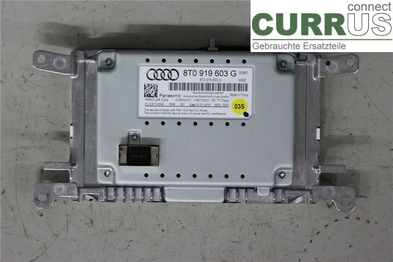 AUDI A5  07-16 Monitor 8T0057603G CNHA