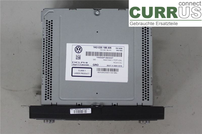 VW CADDY  11-15 Radio CD /Multimediapanel 1K0035186AN CAYD