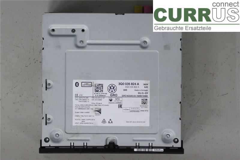 VW PASSAT  15-19 Radio CD / Multimedia panel 3Q0035824A CUKC