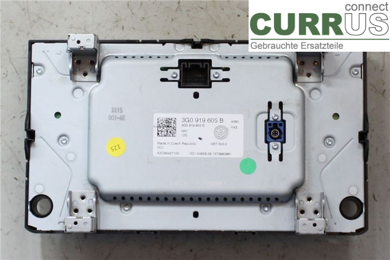 VW GOLF / E-GOLF VII   13-20 Radio CD / Multimedia panel 3G0919605B CXXB