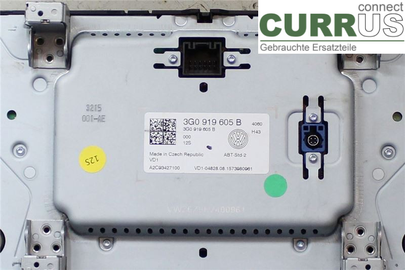 VW GOLF / E-GOLF VII   13-20 Radio CD / Multimedia panel 3G0919605B CXXB
