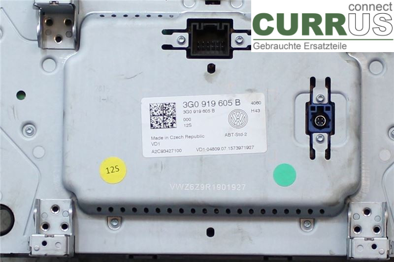 VW GOLF / E-GOLF VII   13-20 Monitor 3G0919605B CXXB
