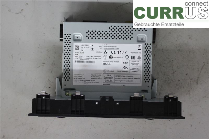SKODA FABIA  15- Radio CD / panneau multimédia 6V0035871B CJZC