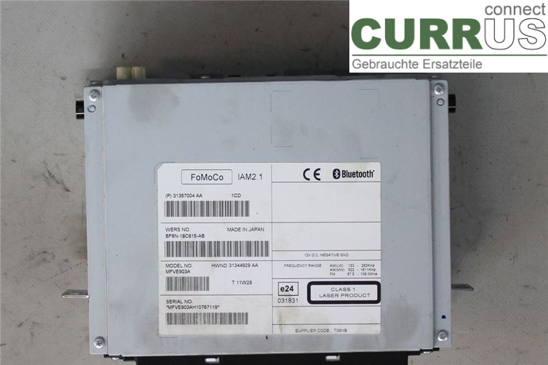 VOLVO V60  11-13 Radio-CD-/Multimedia-Panel  1.6 D/D4162T