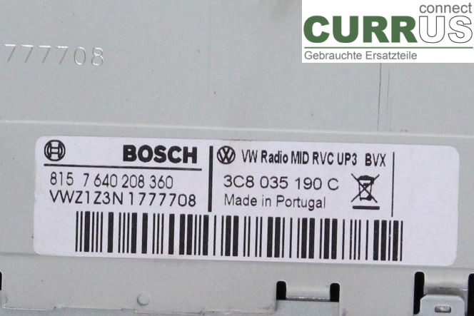 VW PASSAT  11-14 Radio CD /Multimediapanel  