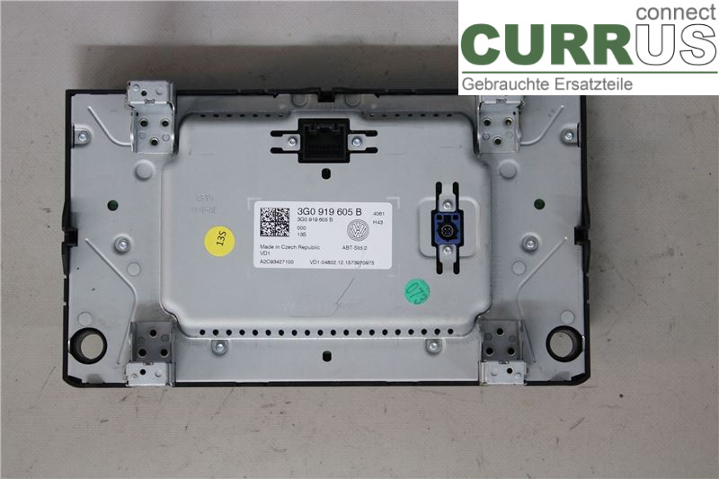 VW GOLF / E-GOLF VII   13-20 Radio CD / Multimedia panel 3G0919605B CZDA