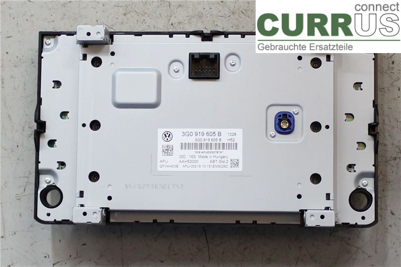 VW PASSAT  15-19 Radio CD / Multimedia panel 3G0919605B CRLB