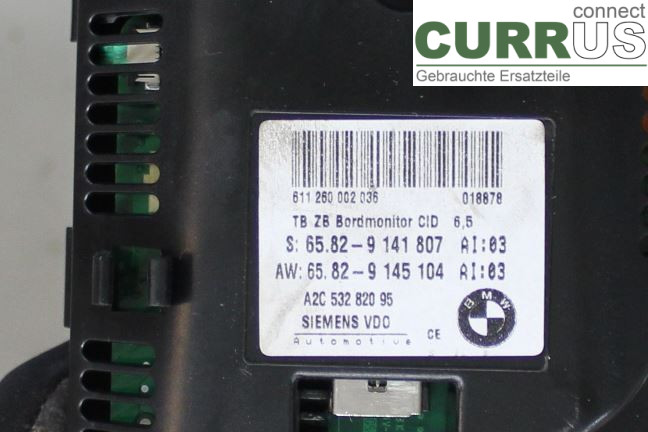 BMW 5 E60/61 Sed/Tou 02-10 Monitor 65829193758 M57-TU2D30