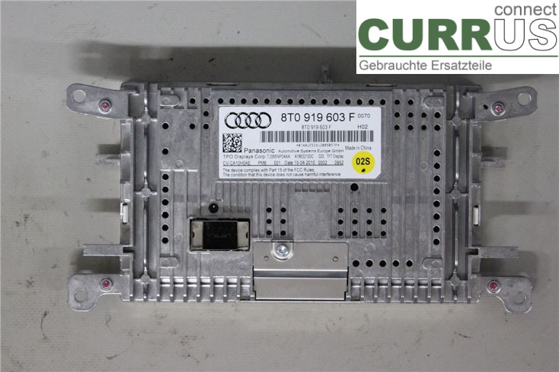 AUDI A4/S4  08-11 Monitor 8T0057603F CFKA