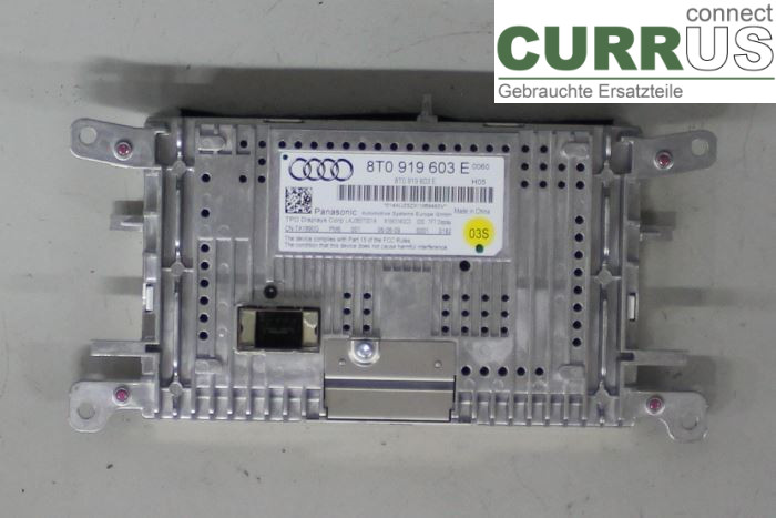 AUDI A5  07-16 Monitor 8T0057603E 2,0