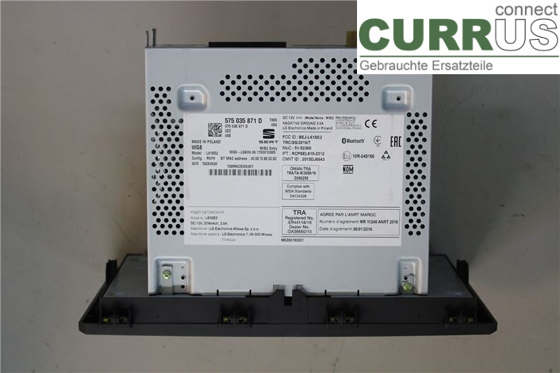 SEAT ATECA  16- Radio CD / Multimedia panel 575035871D CHZJ