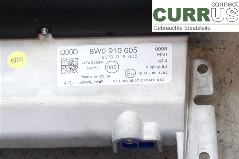 AUDI A4/S4  B9 16-19 Monitor 8W1919604 DETA