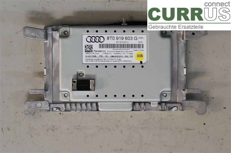 AUDI A5  07-16 Monitor 8T0919603G CNHA