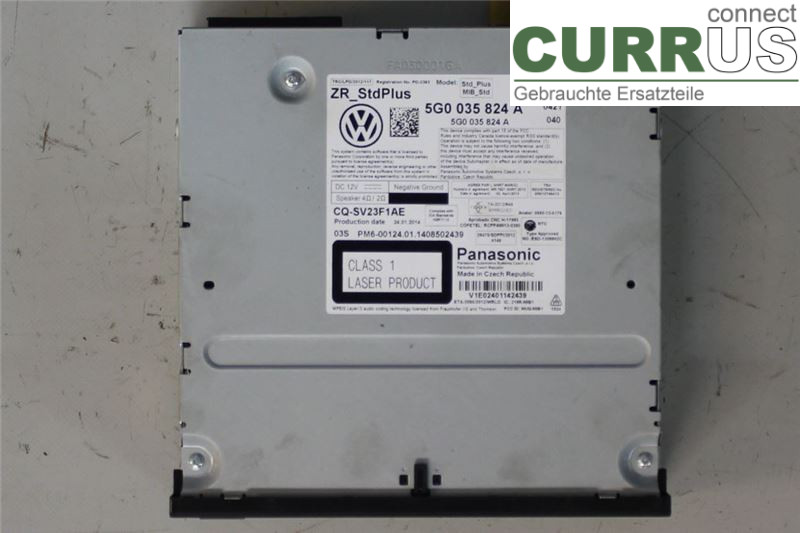 VW GOLF / E-GOLF VII   13-20 Radio-CD-/Multimedia-Panel 5G0035824AX CJZA
